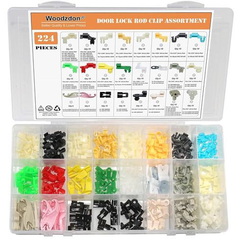 519 Pcs Door Lock Rod Clip Door Handle Rod End Clip Retainer Assortment Door Lock Pawl Tailgate Handle Rod Clip Fits 5/32" Rod for Chevy Silverado for GMC Sierra for GM Trucks C K Pickups in Kuwait