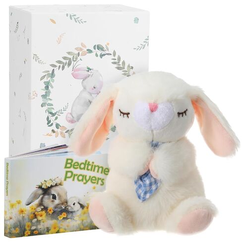Sawnfay Baptism Gifts for Girls and Newborn Baby, Christening Gifts Set, 7" Praying Lamb Plush Toy and Bedtime Blessing Book in Keepsake Gift Box in Saudi Arabia
