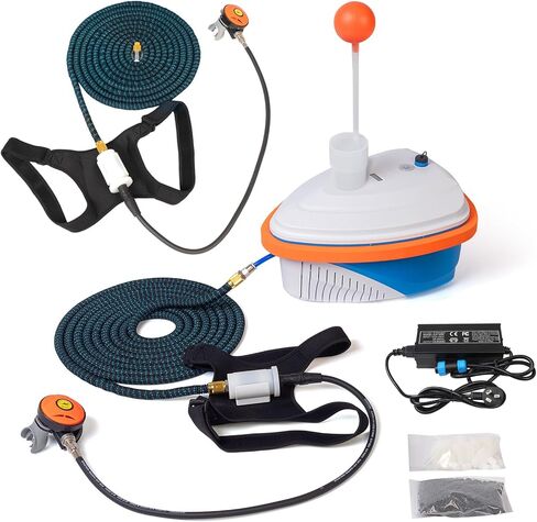 نظام غوص سكوبا ببطارية مزدوجة الاستخدام، يدعم جهاز تهوية للغواصين مع خرطومين ومنظمين بطول 60 قدم، نظام غوص بدون خزان قابل لإعادة الشحن مع وقت استخدام 5.5 ساعة/6-7 ساعات/7-10 ساعات in Kuwait