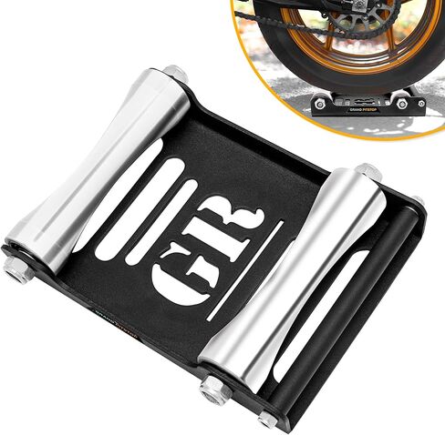 حامل تنظيف العجلات الدوارة للدراجات النارية من GRAND PITSTOP - استبدال حامل Paddock - حامل أسطواني للعجلات مع دعم منحدر لتنظيف الإطارات وتزييت السلسلة - (الدراجات <600 رطل) in Kuwait