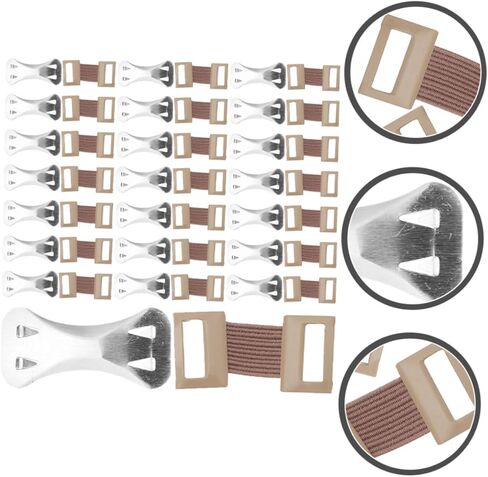 PartyKindom 100pcs Aluminum Clips for Elastic Bandages Practical Fixing Clips for Stretch Wraps Secure Fastening Supplies for Medical and Sports Use in Saudi Arabia