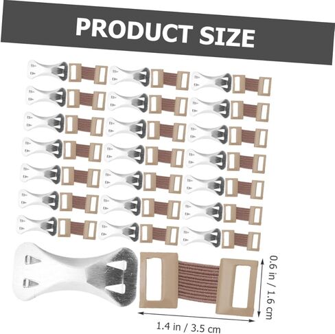 PartyKindom 100pcs Aluminum Clips for Elastic Bandages Practical Fixing Clips for Stretch Wraps Secure Fastening Supplies for Medical and Sports Use in Saudi Arabia