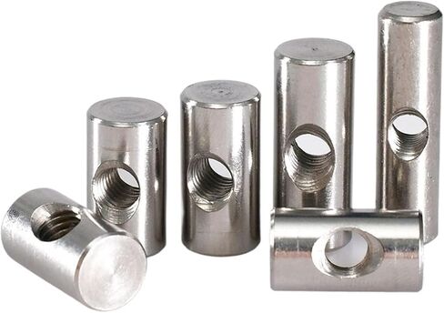 صامولة أسطوانية، صواميل دبوس وتد من الفولاذ المقاوم للصدأ، مطرقة أثاث مدمجة، صامولة أسطواني متري، أعمال النجارة M4M5M6(M5x18 (5 قطع)) in Kuwait