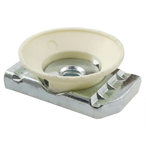 CHENJIN 6PCS 1/4 inch 20 Tapered Nut Bowl Shaped Zinc Plated Finish Stud Slot Threaded Nut Silver in Saudi Arabia