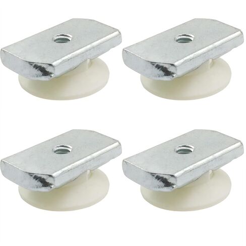 CHENJIN 6PCS 1/4 inch 20 Tapered Nut Bowl Shaped Zinc Plated Finish Stud Slot Threaded Nut Silver in Saudi Arabia
