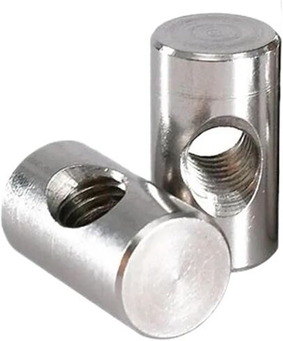 صامولة أسطوانية، M4-M6 من الفولاذ المقاوم للصدأ، صواميل دبوس وتد مدمجة في الأثاث، صواميل، خيط متري أسطواني لأعمال النجارة (M5x18 (5 قطع)) in Kuwait