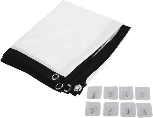 60 100 بوصة 16:9 HD أو Sn، محمول أو Sn، استنساخ ألوان Filh ثلاثية الأبعاد واضحة، بدون قضبان قابلة للطي للمنزل (100 بوصة) in Kuwait