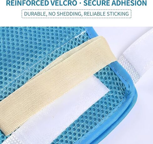 WALWAL Dementia Restraint Gloves Breathable Anti Scratch Patient Mitts With Zipper Opening(2 Pcs) in Saudi Arabia