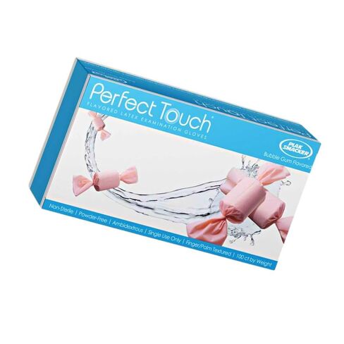 Plak Smacker - قفازات لاتكس خالية من البودرة بنكهة العلكة ذات اللمس المثالي، مقاس كبير in Kuwait