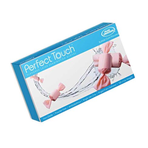 Plak Smacker - قفازات لاتكس خالية من البودرة بنكهة العلكة ذات اللمس المثالي، مقاس كبير in Kuwait