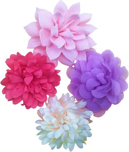 إكسسوار الزهور لطوق الكلب من BoomBone، عبوة مكونة من 4 قطع منزلقة على شكل زهرة لأطواق الكلاب in Kuwait