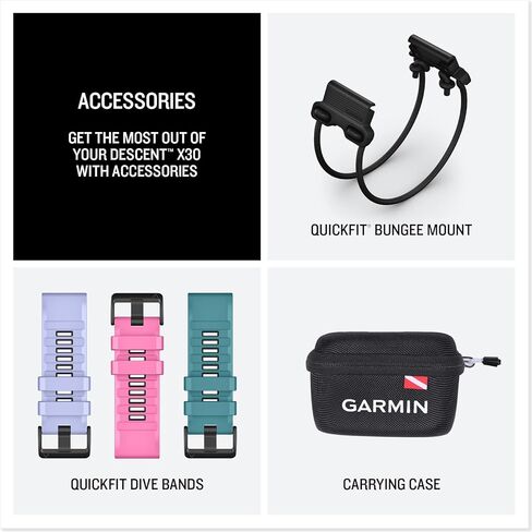 Garmin Descent™ X30, Rugged Dive Computer, Surface GPS, Button Controls, Vibrant 2.4-inch Color Display, Up to 30 Hours of Battery Life in Saudi Arabia