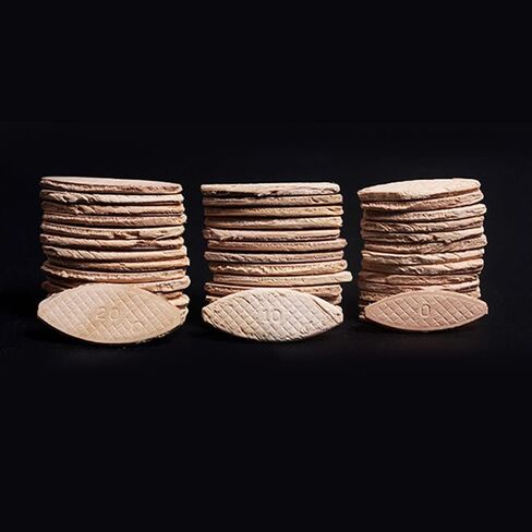 100 Pcs Solid Beech Wood Plank Splicing Biscuit Tenons - DIY Woodworking Board Docking Joiner Tool in Kuwait