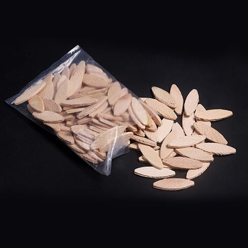 100 Pcs Solid Beech Wood Plank Splicing Biscuit Tenons - DIY Woodworking Board Docking Joiner Tool in Kuwait