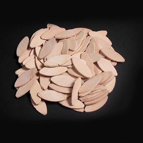 100 Pcs Solid Beech Wood Plank Splicing Biscuit Tenons - DIY Woodworking Board Docking Joiner Tool in Kuwait