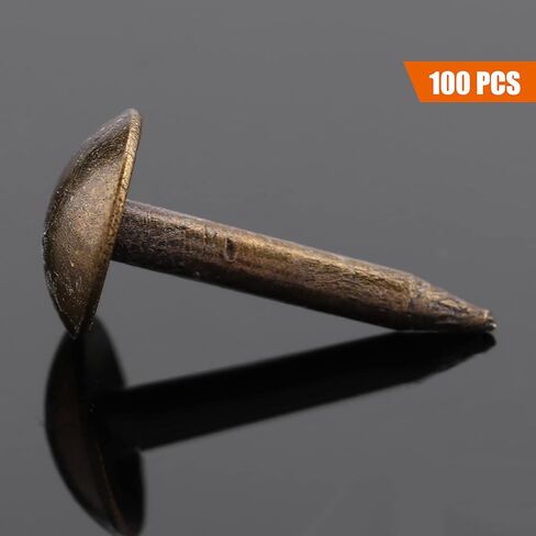 100pcs Thicken Iron Nails for Wooden Furniture Drum Door with Sturdy Material (6 * 12MM) in Saudi Arabia