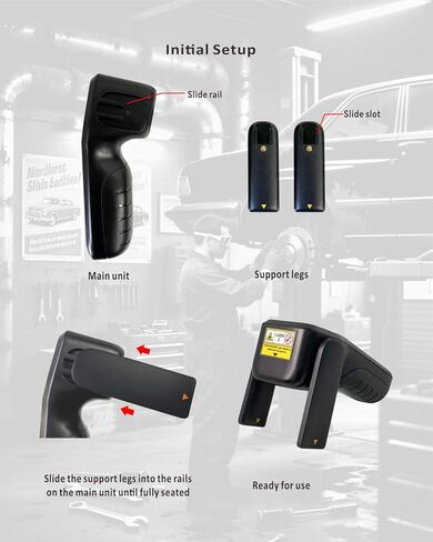 S1 Smart Tire Tread Depth Gauge, Handheld Laser Tire Tread Detector with 0.1mm High Accuracy, 2-in-1 Standalone & App Modes, Report Generation for Car Truck SUV - iOS & Android Compatible in Saudi Arabia