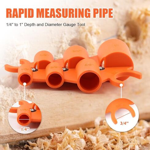 1/4'' to 1'' Depth and Diameter Gauge Tool, Plastic Deburring Pipe Tool Disassemble Replacement for Copper PEX CPVC PERT Pipes (COLOR:orange) in Saudi Arabia