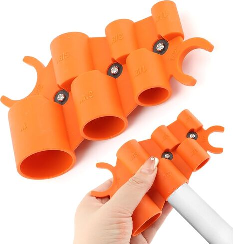 1/4'' to 1'' Depth and Diameter Gauge Tool, Plastic Deburring Pipe Tool Disassemble Replacement for Copper PEX CPVC PERT Pipes (COLOR:orange) in Saudi Arabia