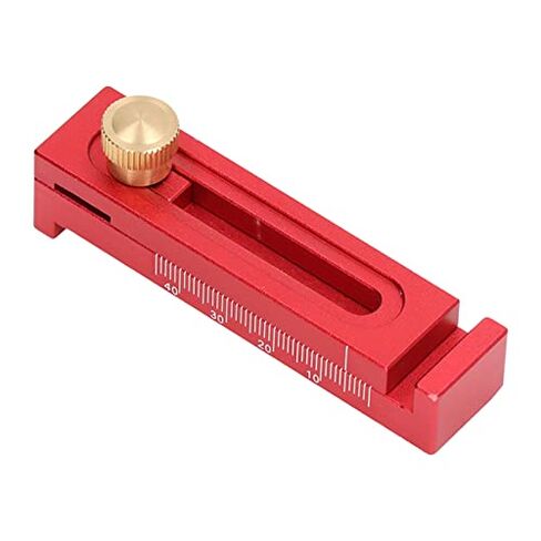 Woodworking Depth Ruler Aluminium Alloy Lockable Saw Gap Measuring Gauge 5 to 40mm Adjustable Depth Gauge Tool for Cutting Slotting Woodworking in Saudi Arabia
