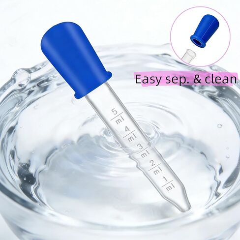 20 قطعة قطارة سائلة مع فرشاة تنظيف، ماصات نقل متعددة الوظائف من السيليكون والبلاستيك، قطارة عين ذات رأس رفيع لصنع الحلوى، الزيوت العطرية، استخدام المطبخ، صناعة الدب الصمغي بنفسك in Kuwait