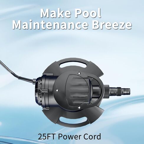 مضخة غطاء حمام السباحة الأوتوماتيكية LANCHEZ 1/2 حصان، مضخة مياه غاطسة 2250 جيجا في الساعة مع صمام فحص و3 محولات، سلك طاقة 25 قدم، إزالة لحمام السباحة، أحواض المياه الساخنة، الأسطح والمزيد، أسود in Kuwait