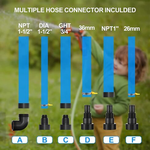 مضخة مياه غاطسة أوتوماتيكية بقوة 1 حصان مضخة إزالة المياه النظيفة/القذرة 4000PGH مع مفتاح تعويم، مضخة مياه كهربائية محمولة لنقل المياه لحمام السباحة والحديقة والبركة وتصريف الطابق السفلي in Kuwait