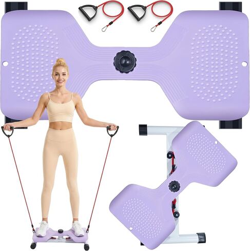 Waist Twister Machine Exercise Fitness Tool, Ab Twist Board with 300Lbs Capacity & 20dB Ultra-Quiet, Home Gym Workout Equipment for Women Belly Fat in Saudi Arabia