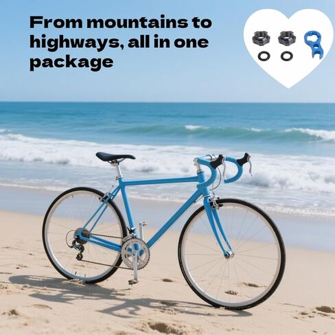 مجموعتان من ملحقات إطارات الدراجات، صمام صمولة الدراجة الممتاز، ساق صمام مع صمولة للدراجات الجبلية/الطرق (تتضمن مفتاح الربط وحلقة الختم) in Kuwait