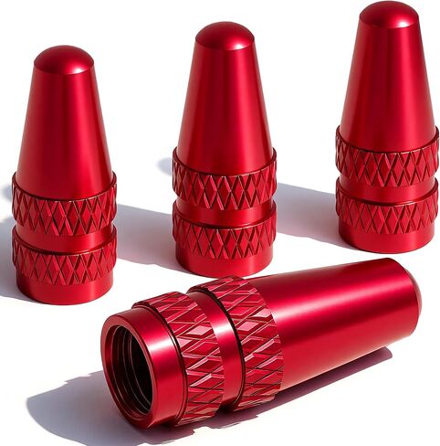 Gold Presta Valve Caps (4 Pack) – Dust & Air Stem Covers for MTB, Road Bike, Bicycle – Fits French Valves, Aluminum Tubeless Tire Valve Caps in Saudi Arabia