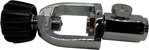 Chromed Plated Scuba Tank Fill Yoke with Bleed for Filling Scuba Tanks, 1/4" Female NPT with Bleed Valve in Kuwait