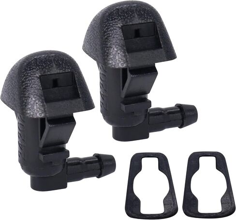 HiSport Windshield Sprinkler Wiper Nozzle - Compatible with 2002-2012 Jeep Wrangler 2002-2006 Jeep TJ - Replace 55156728AB in Saudi Arabia