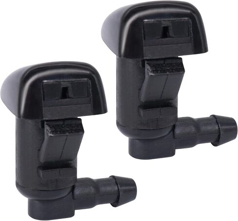 HiSport Windshield Sprinkler Wiper Nozzle - Compatible with 2002-2012 Jeep Wrangler 2002-2006 Jeep TJ - Replace 55156728AB in Saudi Arabia