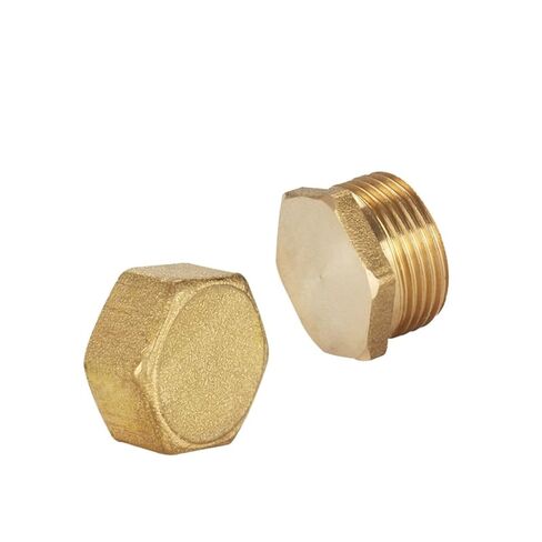 Stud Bolts, Brass Pipe Male Thread Hex Head End Cap Fitting 1/8-1inch(Male Plug,1 PCS-3/4) in Saudi Arabia