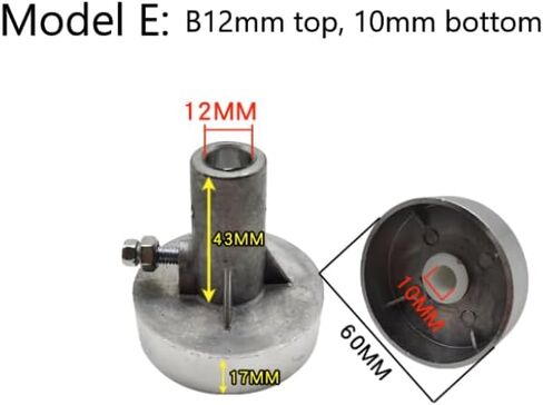 Washing Machine Spin Dryer Tub Coupling (Suitable for Semi-Automatic Twin-Tub Washing Machines, Spin Dryer Tubs, and Spin Dryer Motor Accessories) (Model A(14mm top12mm bottom)) in Kuwait