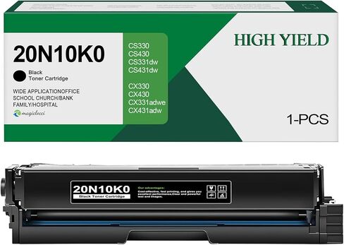 20N10K0 Black Toner Cartridge (2,000 Pages) Replacement for Lexmark 20N10K0 Toner Cartridge Work for CS331, CS431, CX331, CX431 Printer in Kuwait