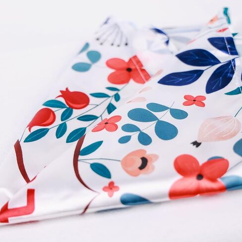 Challah Bread Covers, Included 3 Printed Pattern with Jewish Culture and Flowers, Bringing Elegance to Shabbat Table. Perfect Jewish Housewarming, Holiday, or Shabbat Gift in Kuwait