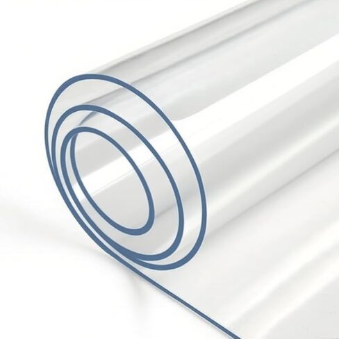 مفرش طاولة من البولي فينيل كلوريد مقاس 91.44 سم × 152.4 سم - مقاوم للماء، ومقاوم للحرارة، وسهل التنظيف، وواقي مكتب لتناول الطعام، والمكتب، وطاولات القهوة، ومقاوم للخدش. in Kuwait