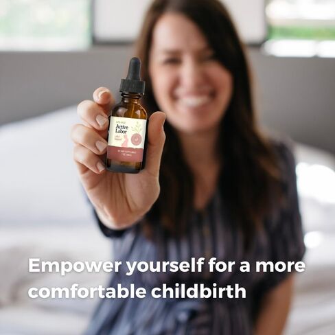 SPRIGS Active Labor, 1 Oz | Herbal Birth Support Tincture Supplement with Blue Cohosh, Red Raspberry Leaf & Motherwort Herb | Birthing Kit Essential to Help Healthy Contractions & Kick Start Delivery in Kuwait