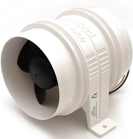 Attwood Turbo 4000 Series II Water-Resistant, In-Line Blower - 12V - White in Saudi Arabia
