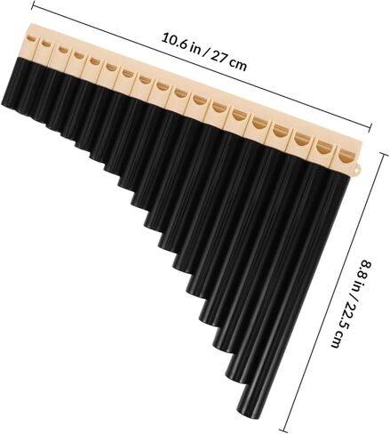 16 أنبوبًا للتمرين، أداة بانبيب صينية تقليدية باللون البني، مجموعة فلوت لتعليم الموسيقى والأداء للمبتدئين والطلاب in Kuwait