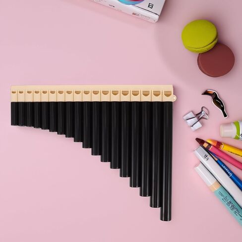 16 أنبوبًا للتمرين، أداة بانبيب صينية تقليدية باللون البني، مجموعة فلوت لتعليم الموسيقى والأداء للمبتدئين والطلاب in Kuwait