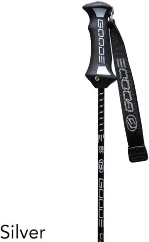 عمود تزلج من الكربون النقي من GOODE، سلسلة من الكربون النقي، مقبض قابل للتعديل بارتفاع 3 بوصات، 540 جرامًا لكل زوج in Kuwait