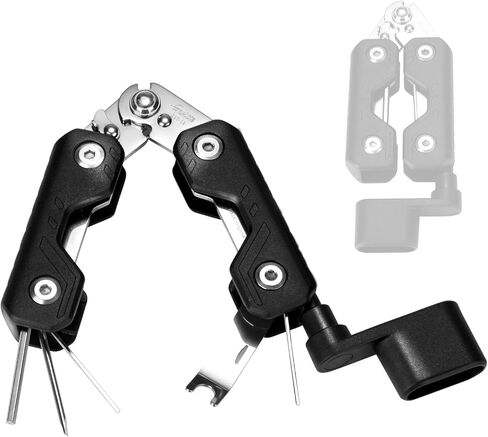 قاطع لفاف سلسلة الجيتار من GUITTO، أداة سحب دبوس الجسر مع 3 مفاتيح سداسية ومفك براغي واحد، أداة جيتار 7 في 1 للجيتار الكهربائي الصوتي GGT-02 in Kuwait