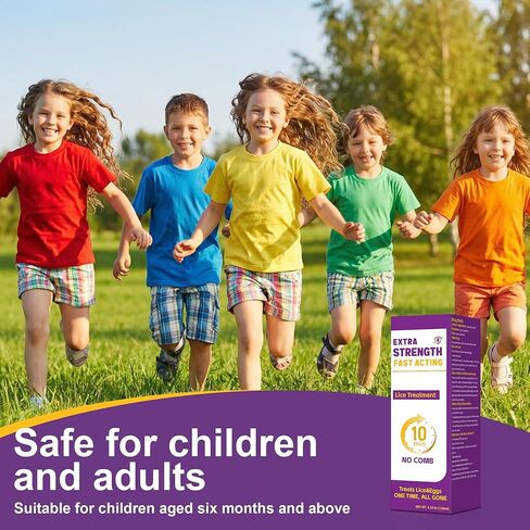 Miguelina Head Lice Treatment, Extra Strength Treats Lice&Eggs, one time All Gone, 3.38 fl oz in Saudi Arabia