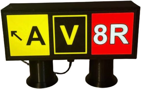 3D Printed Taxiway Light | Personalized Aviation Decor | Pilot Gift | Custom Airport Runway Lamp | USB-C Powered (Aviator Cover) in Saudi Arabia