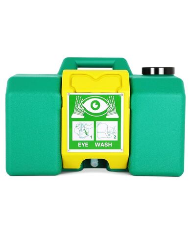 Eye Wash Station 14-Gallon(53L),Portable Eye Wash Station OSHA Approved,Eyewash Station Lasting for 15 Minute,First Aid Eyewash Stations OSHA Approved Unit,Eye Washing Station with Dual Spray in Kuwait