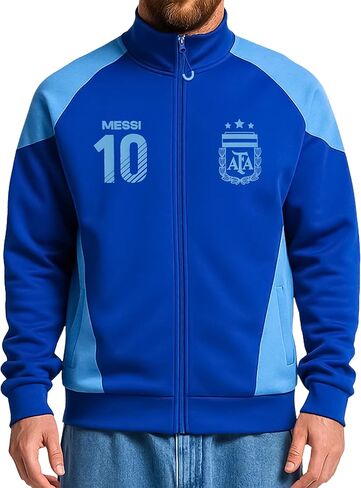 Icon Sports Officially Licensed Argentine Football Association Lionel Messi Track Jacket - Unisex Adult in Saudi Arabia