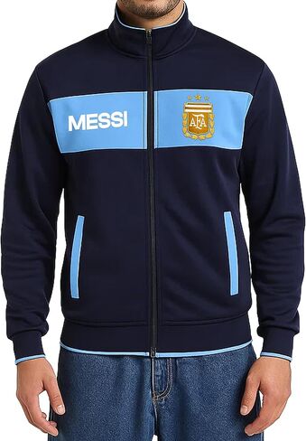 Icon Sports Officially Licensed Argentine Football Association Lionel Messi Track Jacket - Unisex Adult in Saudi Arabia