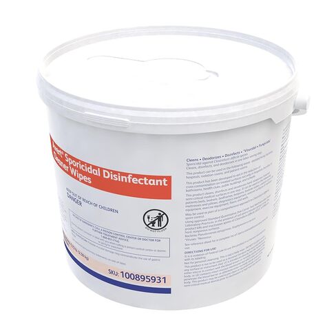 Diversey 100895931 Avert Sporicidal Disinfectant Cleaner, Hospital Grade Kills C. Difficile Spores, Extra Large Size Wipes, 160-Wipes, 1-Bucket in Saudi Arabia